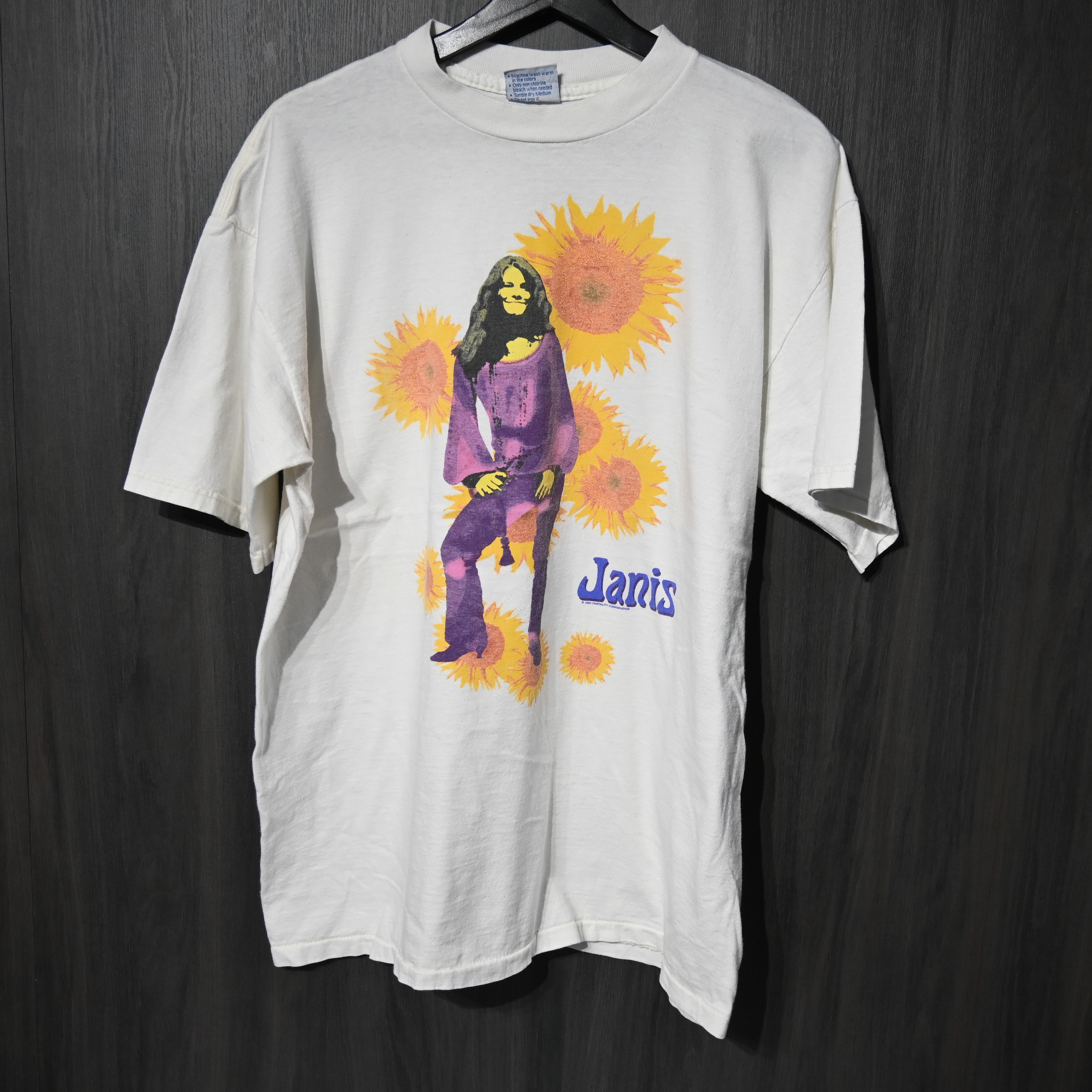 90s VINTAGE TEE Janis Joplin \" Promo Tee \"" All Sport XL ジャニス・ジョプリン 半袖 プルオーバー 白いこと"
