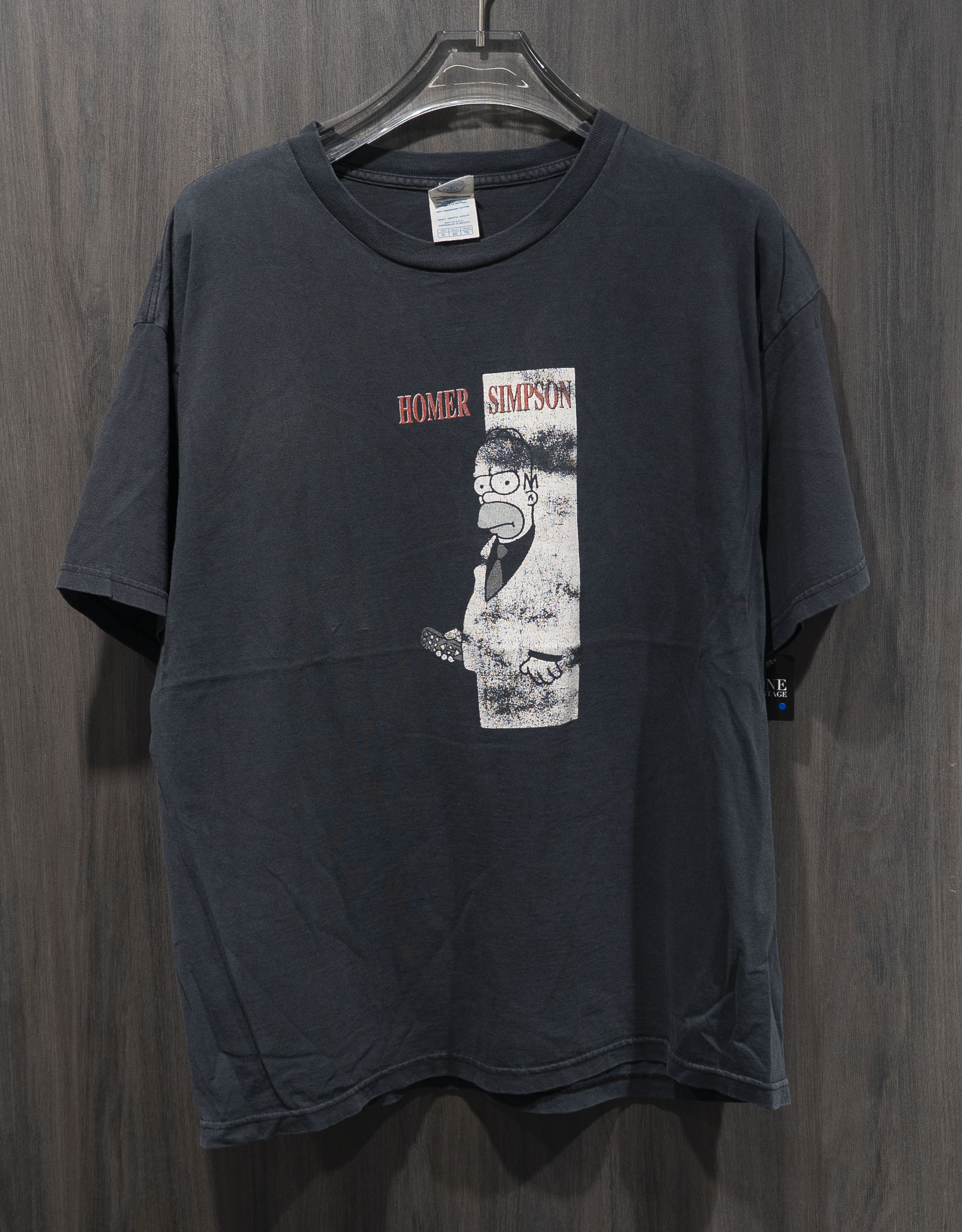 00s VINTAGE TEE Simpsons \" Scarface \"" DELTA XL ザ・シンプソンズ 半袖プルオーバー 黒いこと"
