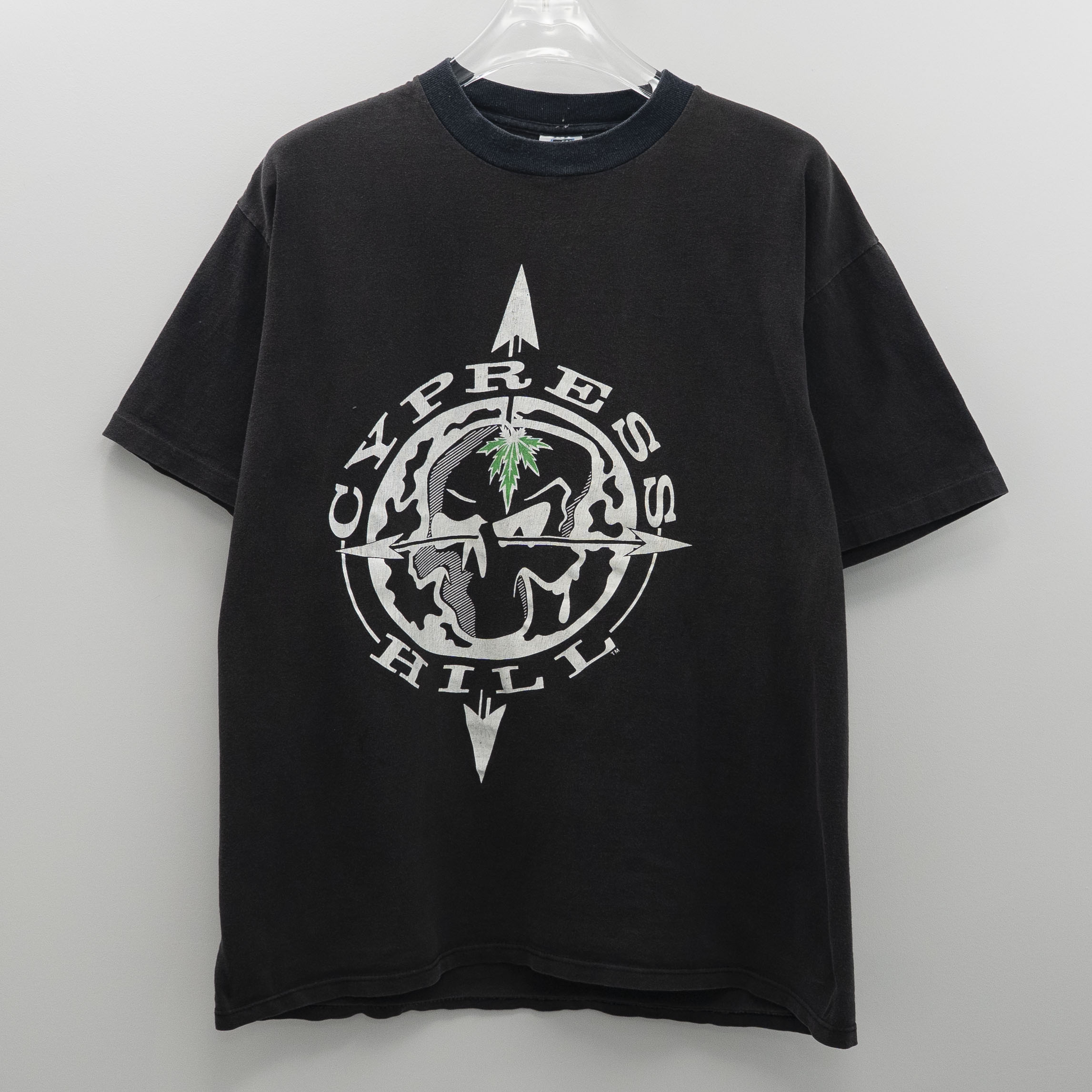 90S VINTAGE TEE Cypress Hill \" The Funky Cypress Hill Shit \"" Gem L サイプレス・吸血鬼 半袖プルオーバー 黒いこと"