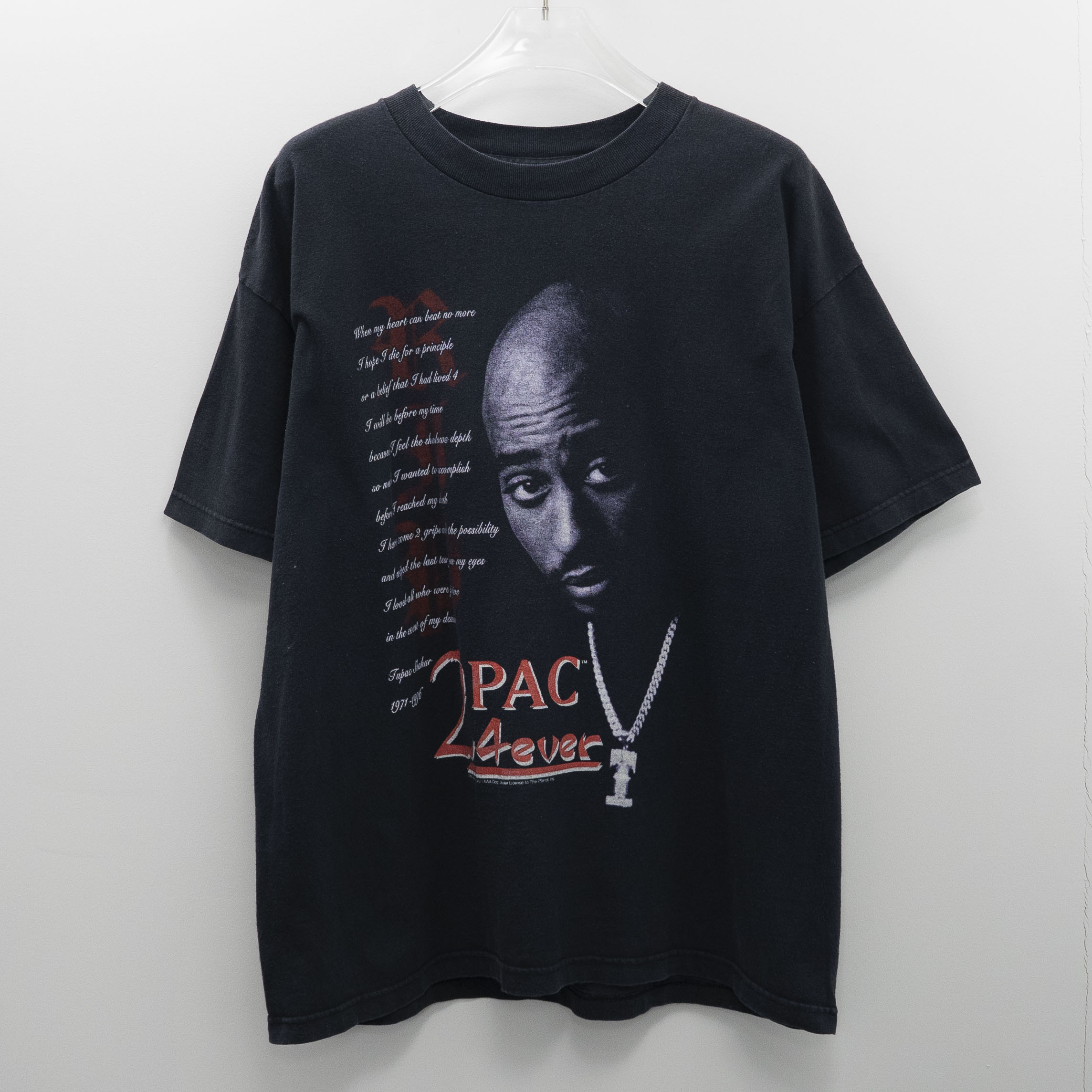 90s-00S VINTAGE TEE 2Pac " Memorial 4ever " Murina XL 2パック 半袖Tシャツ ブラック｜Ten past Ten Jr.