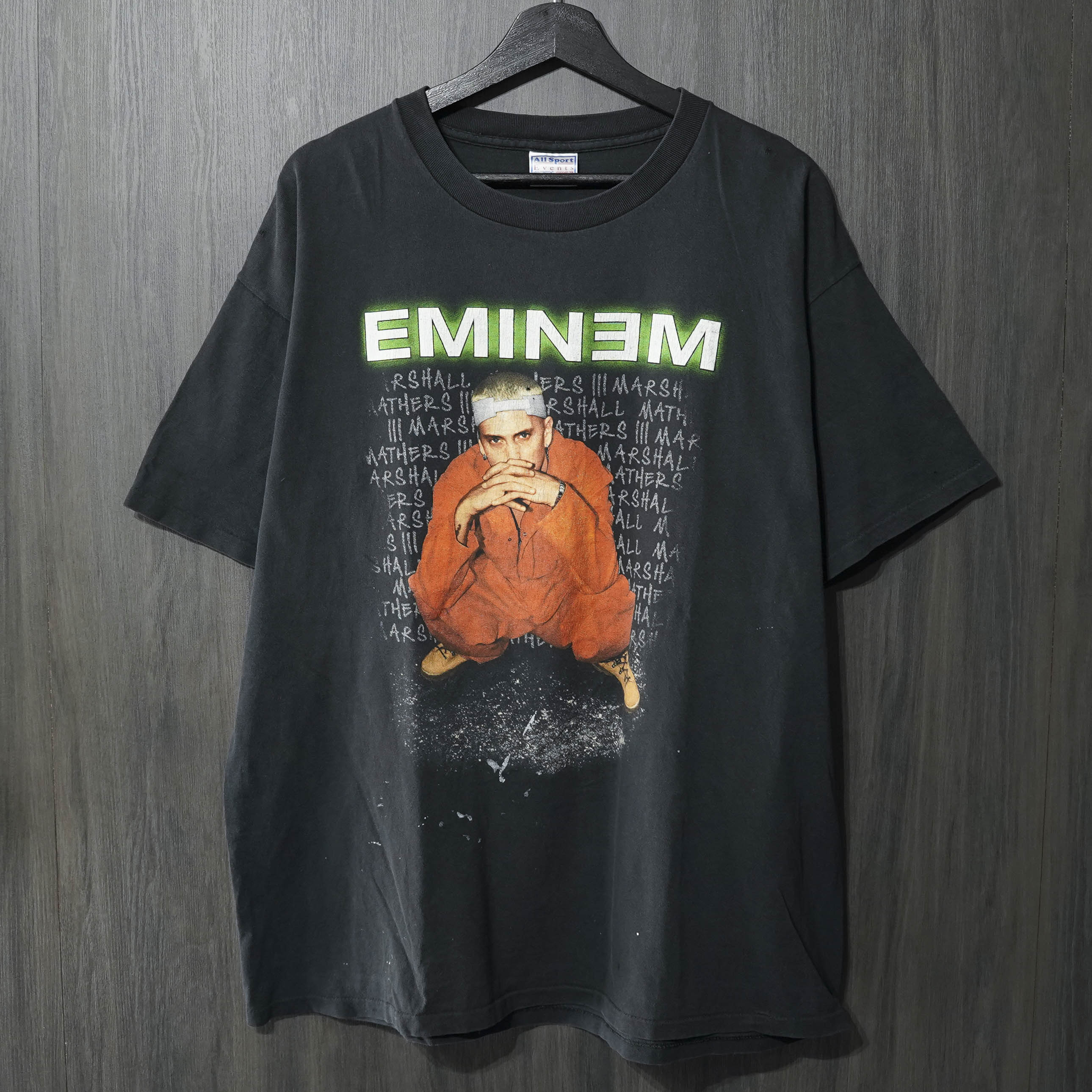 Eminem TOUR Tシャツ XLサイズ RARE Eminem European Tour 2001 Cotton Black T-Shirt All Size