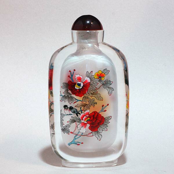 楽天市場】【中国工芸】内絵鼻煙壺No15／五羽の鳥 : 天宝堂