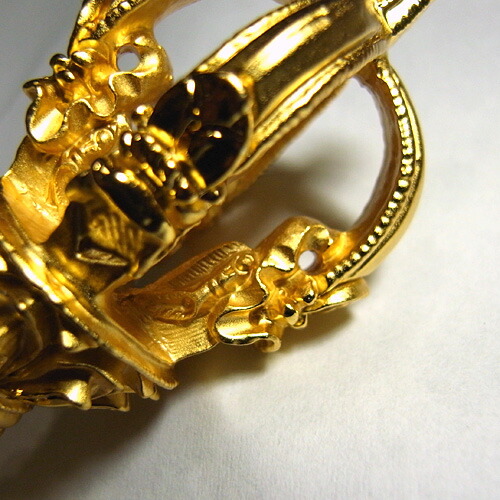 楽天市場】光則作 純銀製五寸五鈷杵(24金鍍金版） : 日本黎明社 楽天