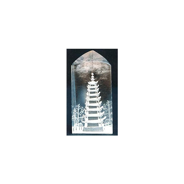 本水晶文昌塔(ポイント彫刻)｜天宝堂