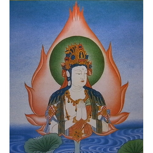 楽天市場】仏画色紙 千手観音菩薩 : 天宝堂