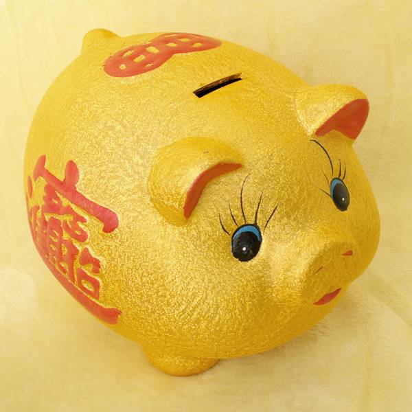 楽天市場】上級金ブタ貯金箱 大 : 天宝堂