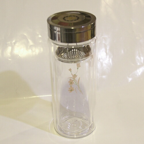 楽天市場 中国茶用茶漉し付き携帯エコ水筒 280ｍｌ 天宝堂