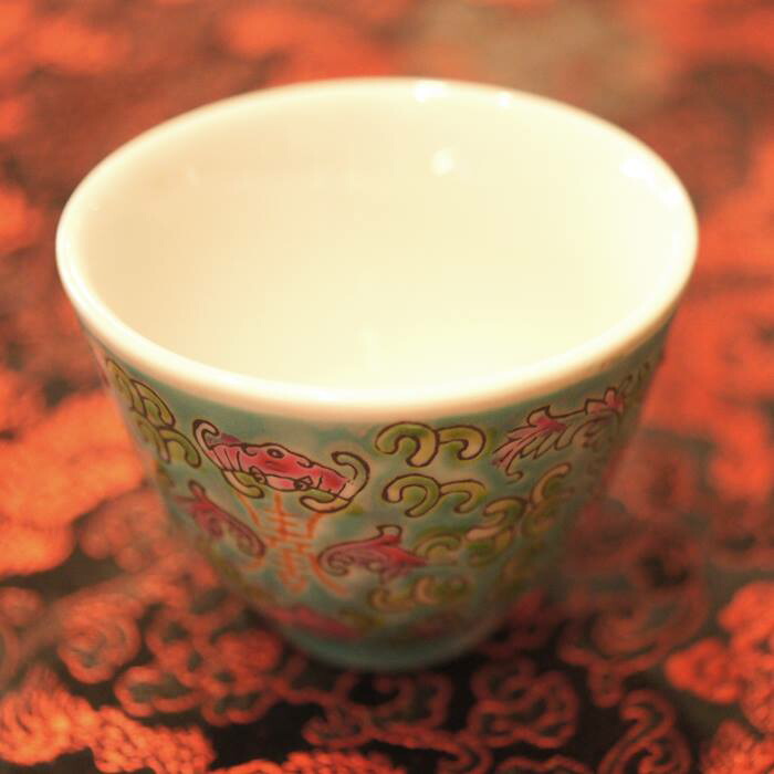 時代　緑釉小杯　茶器　送料込み0531 時代 緑釉小杯 茶器 送料込み0531