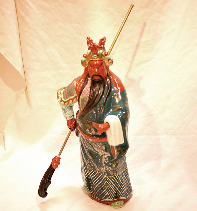 楽天市場】中国景徳鎮陶磁器 加彩 仙人黄安（亀仙人）像 : 中国