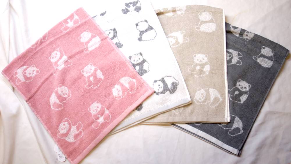 楽天市場】スローパンダガーゼタオルハンカチ 【ネコポス便可