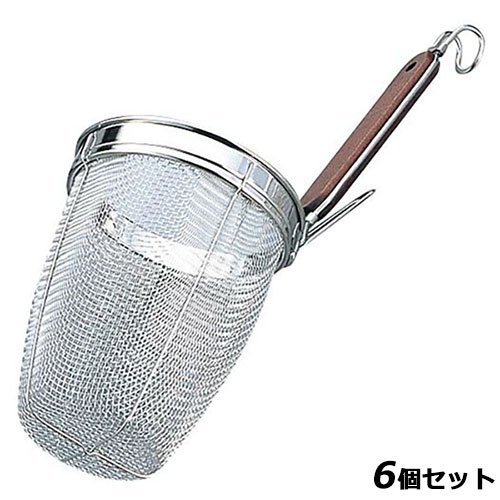 【6仕掛ける】18-8 サクラ色柄 うどん揚 深型 丸底 /お役目用/新品/小物貨物輸送客体商いもの