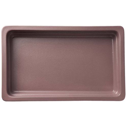 ラックポーセレン ガストロノームパン 角型 浅 1／2 チェスナッツブラウン/お役目用/新品/小物貨物輸送客体商いもの