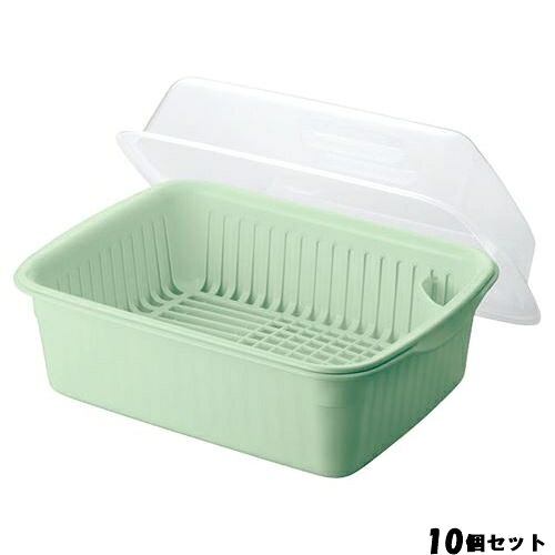 【10セット】ポゼ 水切りセットフード付 グリーン 大 430824 /業務用/新品/小物送料対象商品｜厨房機器と店舗用品 TENPOS