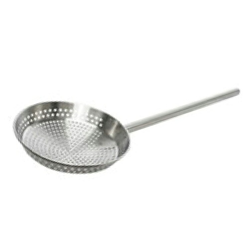 ステンレス 一体型角柄網ひしゃく 25cm(6mm穴)柄長600 KSA25-60/業務用/新品/小物送料対象商品｜厨房機器と店舗用品 TENPOS