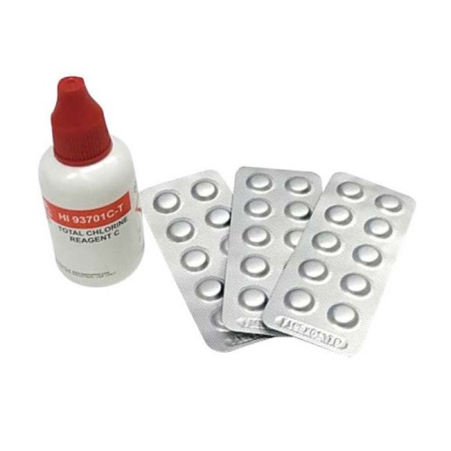ハンナ 全塩素測定用試薬(錠剤300回分+液体1本)HI93701-TJ /業務用/新品/小物送料対象商品