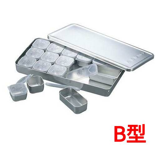 検食入れもの MA 18-8 検食入れもの(真ん中PP蓋付)B型 深さ:37/御役目用/新品/小物貨物輸送客体商いもの