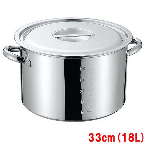 クローバー 電磁モリブデン 半寸胴鍋(目盛付)33cm 業務用/新品/小物送料対象商品
