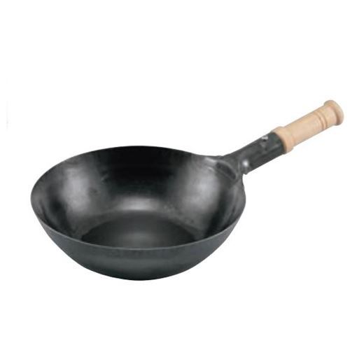 山田 鉄木柄中華片手鍋 30cm 底平型 IH用(板厚2.3mm)/業務用/新品/小物送料対象商品｜厨房機器と店舗用品 TENPOS