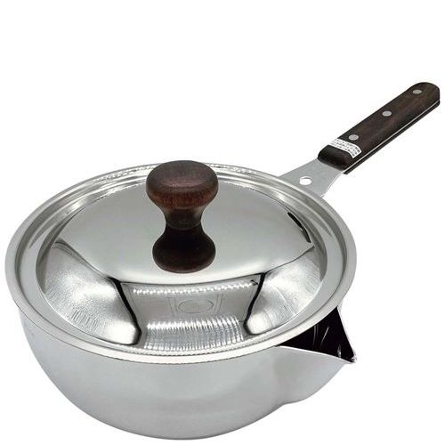 MA 18－0 カラス口パン(目盛付)20cm 2.3L 電磁 フタ付/業務用/新品/小物送料対象商品 7,695円