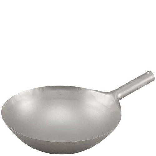 チタン 打出 中華 片手なべ 36珊 窒化加工なし/御勤め用/新品/貨物輸送無料