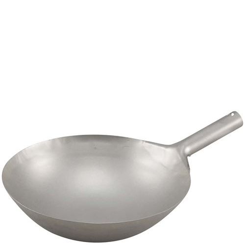 チタン 打出 中華 片手なべ 39糎 窒化加工なし/御役目用/新品/貨物輸送無料