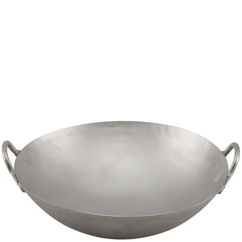 チタン 打出 中華両手なべ 45珊 窒化加工なし/御勤め用/新品/貨物輸送無料