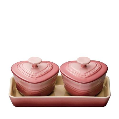 LE CREUSET - 【新品】ル・クルーゼ ラムカン ダムール （ S ）4個 ラムカン・ダムール (S・フタ付き) チェリーレッド | 結婚祝い