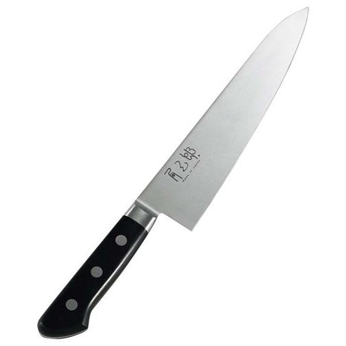 角三郎 ご機嫌炭素10A ツバ付パッカー柄 牛刀 24糎/お役目用/新品/小物貨物輸送客体商いもの