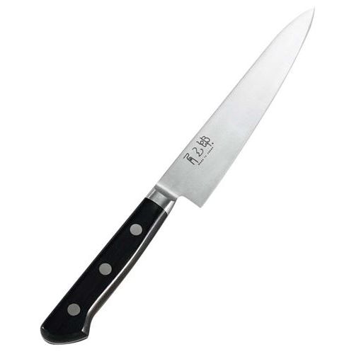 角三郎 ハイカーボン10A ツバ付パッカー柄 ペティ 15cm/業務用/新品/小物送料対象商品｜厨房機器と店舗用品 TENPOS