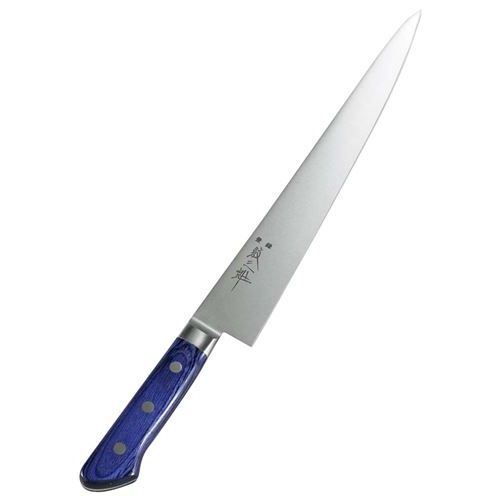 紋三郎 モリブデン鋼 ツバ付 青合板 筋引 24cm/業務用/新品/小物送料対象商品｜厨房機器と店舗用品 TENPOS 10,595円