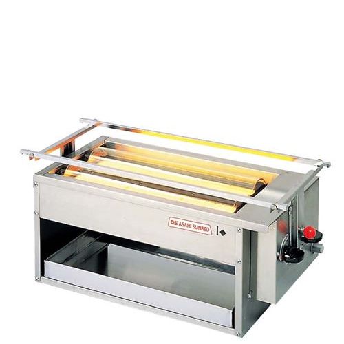 アサヒ 赤外線下火式グリラー 黒潮2号(2連)SG－16K型 13A/御勤め用/新品/貨物輸送無料