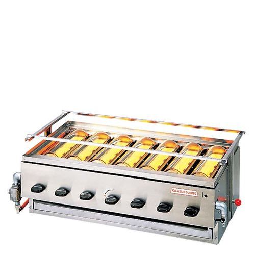 アサヒ 赤外線下火式グリラー 黒潮7号(7連)SG－22K型 13A/業務用/新品/送料無料