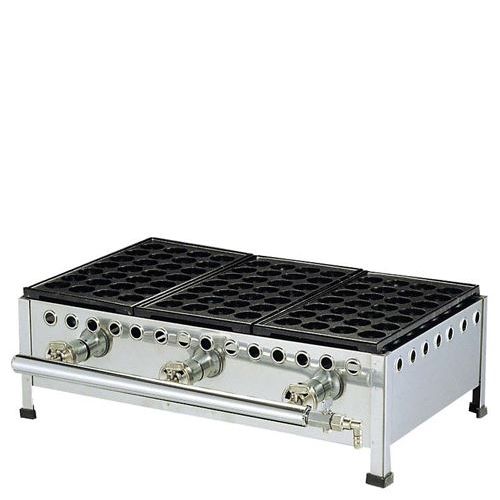 たこ焼台セット 28穴(足付鉄板式)282SH 2連式 LP/業務用/新品/送料無料｜厨房機器と店舗用品 TENPOS