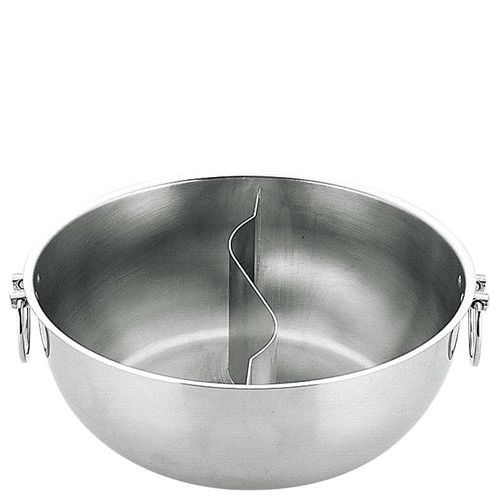 UK 18-0 しゃぶしゃぶ鍋 仕切付 23cm/業務用/新品/小物送料対象商品|厨房機器と店舗用品 TENPOS