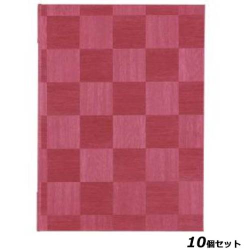 【10セット】シンビ 市松柄メニューブック LS－111 赤 /業務用/新品/送料無料 18,018円