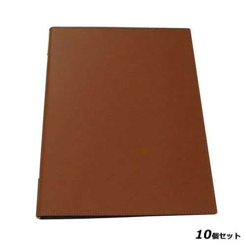 【10セット】シンビ 皮製メニューブック KM－201－P 金茶 /業務用/新品/送料無料 32,032円