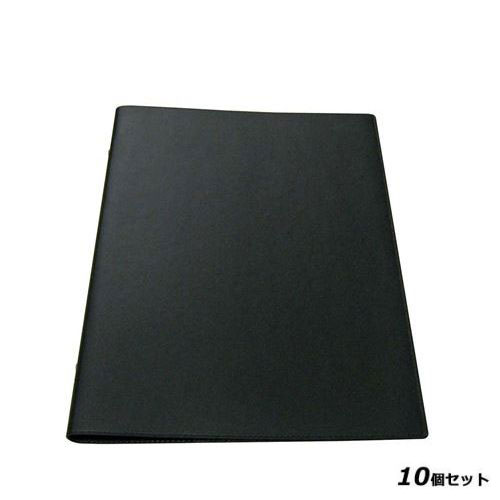【10セット】シンビ インフォ＆メニューブック スリムB－LKM 黒 /業務用/新品/送料無料