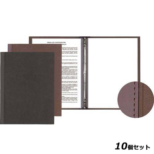 【10セット】シンビ インフォ＆メニューブック スリムB－LU 黒 /業務用/新品/送料無料