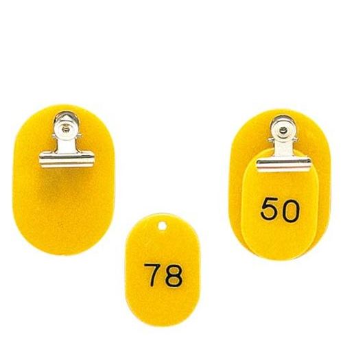 クロークチケット KF968 51～100セット 黄/業務用/新品/小物送料対象商品
