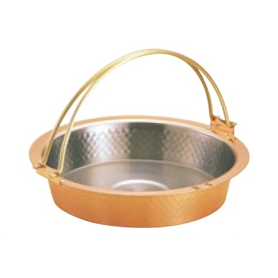 楽天市場】銅製 槌目入 すき焼き鍋（すきやき鍋） ツル付 S-2058L