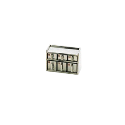 【TKG】SA 18-8 溶接 引出式おしゃべりミ入 2段6ヶ入 /9-0224-0105/お役目用/新品/小物貨物輸送客体商いもの