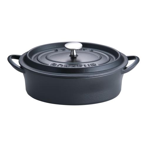 ボン・ボネール ココットオーバル 26cm ブラック/業務用/新品/小物送料対象商品