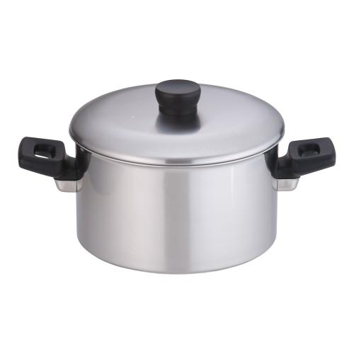 ニレ科 IH 3層鋼 両手なべ 24糎/お役目用/新品/小物貨物輸送客体商いもの