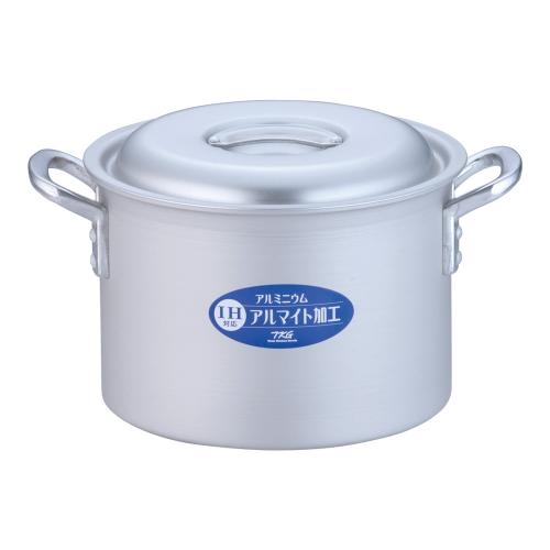 TKG IH軽銀 半寸胴鍋(目盛付) 24珊/御勤め用/新品/小物貨物輸送客体商いもの