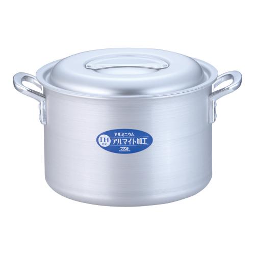 TKG IH軽銀 半寸胴鍋(目盛付) 30糎/御役目用/新品/貨物輸送無料