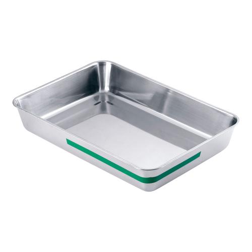 TKGステンレス カラーライン角バット 6枚取 グリーン/業務用/新品/小物送料対象商品