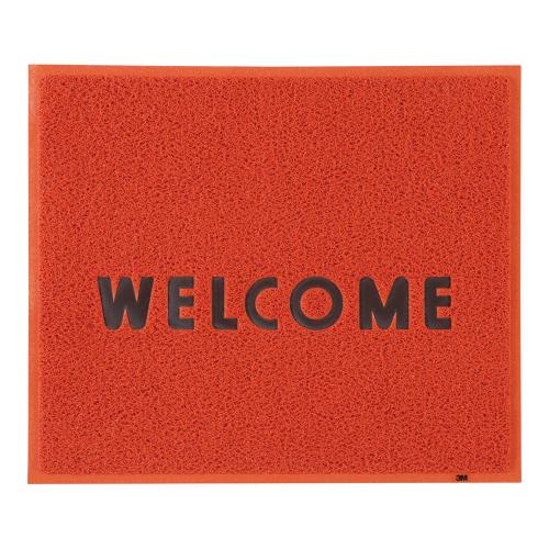 3M 文字入マット WELCOME 赤/業務用/新品/小物送料対象商品
