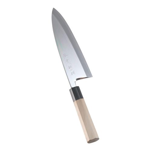 SA佐文 銀三鏡面仕上 出刃包丁 21糎/御役目用/新品/貨物輸送無料