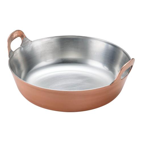 SA銅 揚鍋 25糎/お役目用/新品/小物貨物輸送客体商いもの