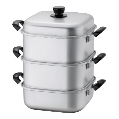 アルマイト角型蒸器 26cm 二重/業務用/新品/送料無料|厨房機器と店舗用品 TENPOS